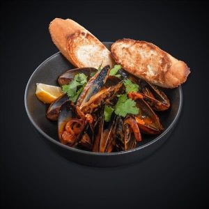 Мидии в соусе Том Ям